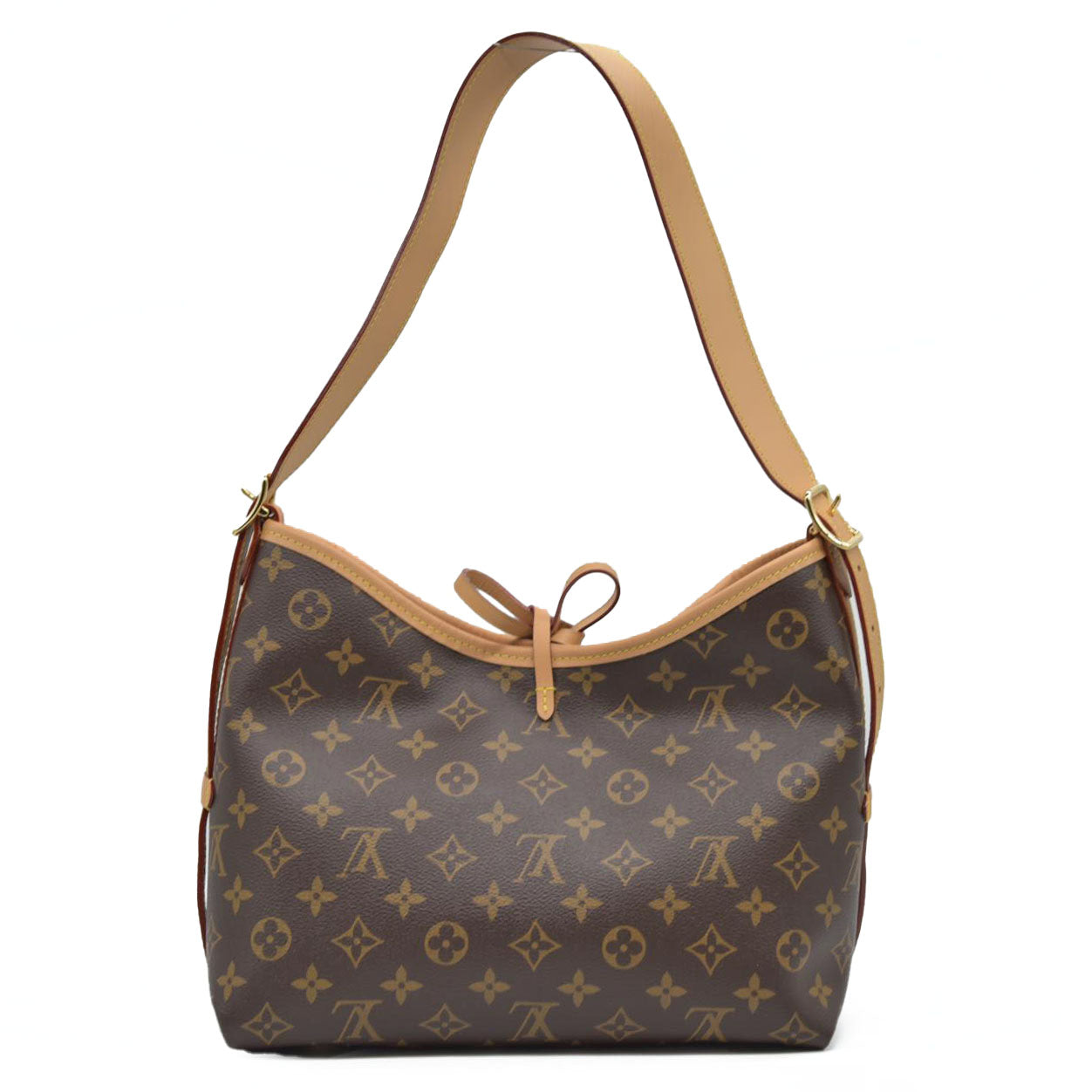 $2850 Louis Vuitton Monogram Carryall PM Brown Crossbody Travel Bag