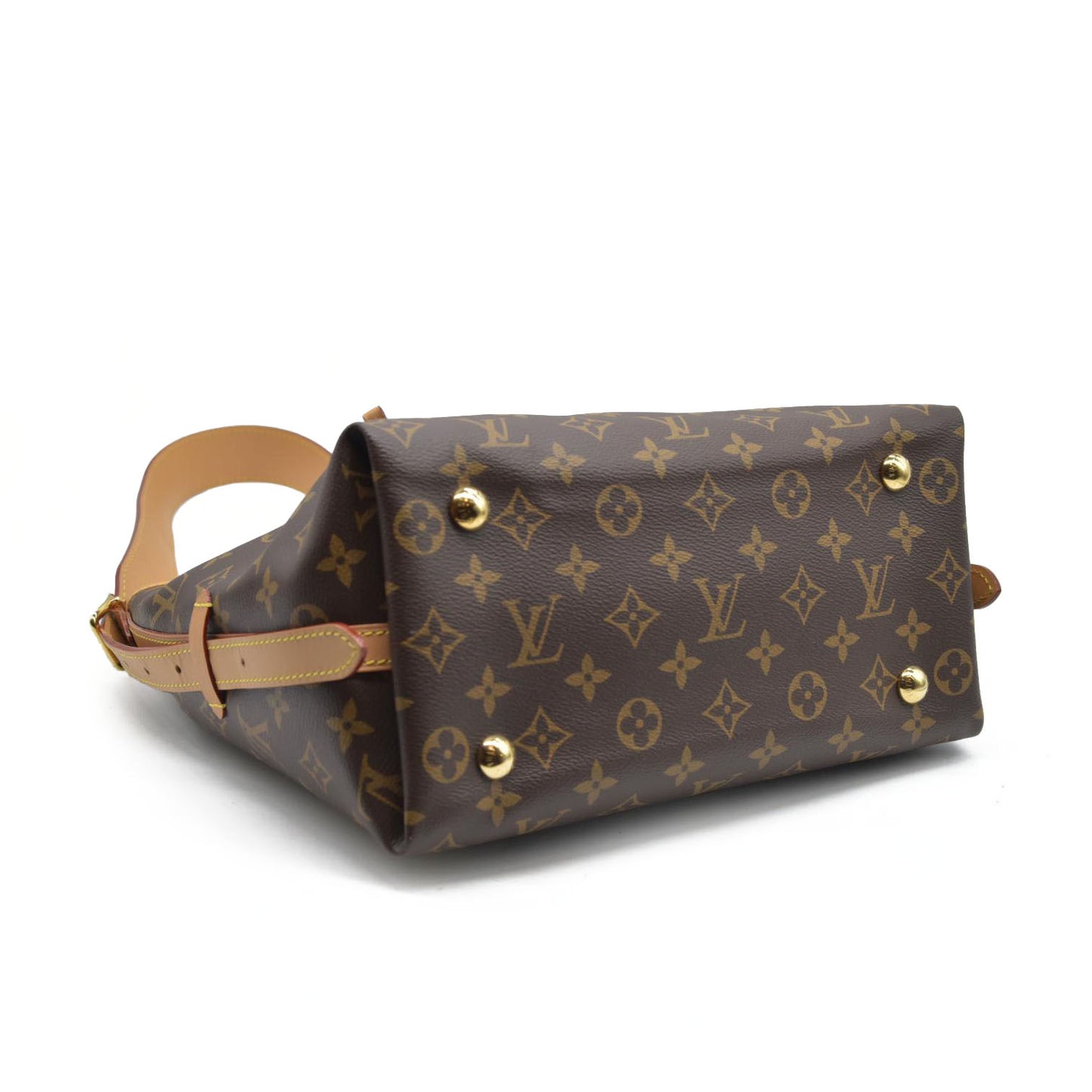 $2850 Louis Vuitton Monogram Carryall PM Brown Crossbody Travel Bag