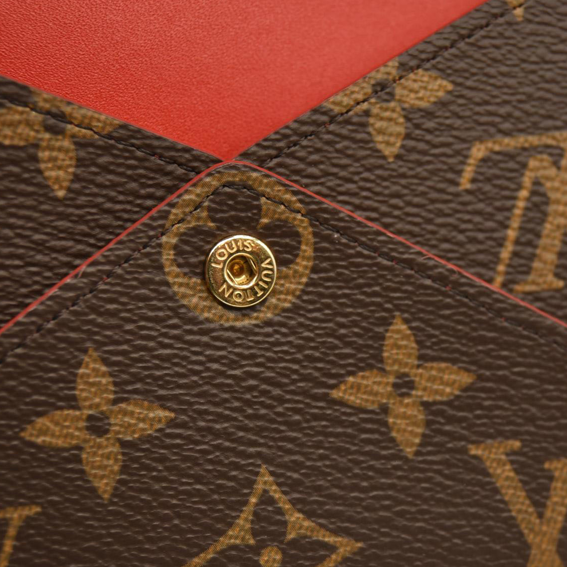 Louis Vuitton  Monogram Medium Kirigami Pochette Insert Red