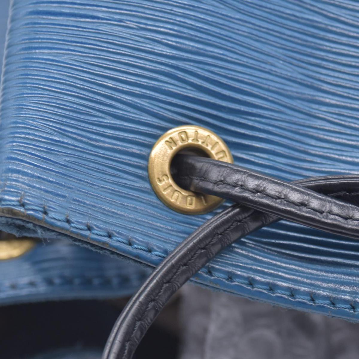 $1430 Louis Vuitton Blue Black Epi Leather Petit Noe Bag CONSIGNMENT