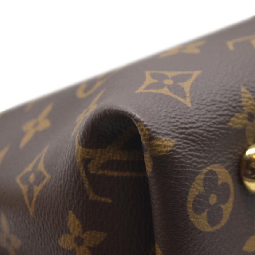 $2850 Louis Vuitton Monogram Carryall PM Brown Crossbody Travel Bag