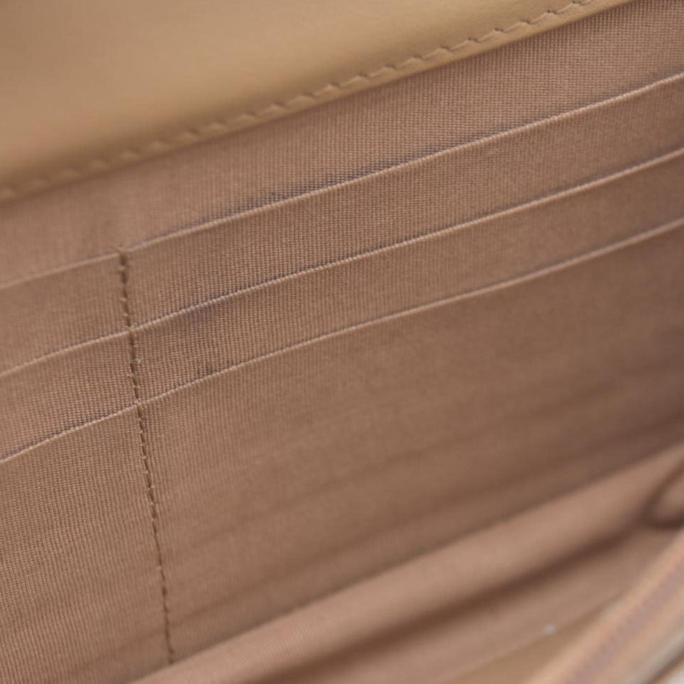 $3575 Chanel Caviar Quilted Boy Wallet On Chain WOC Dark Beige