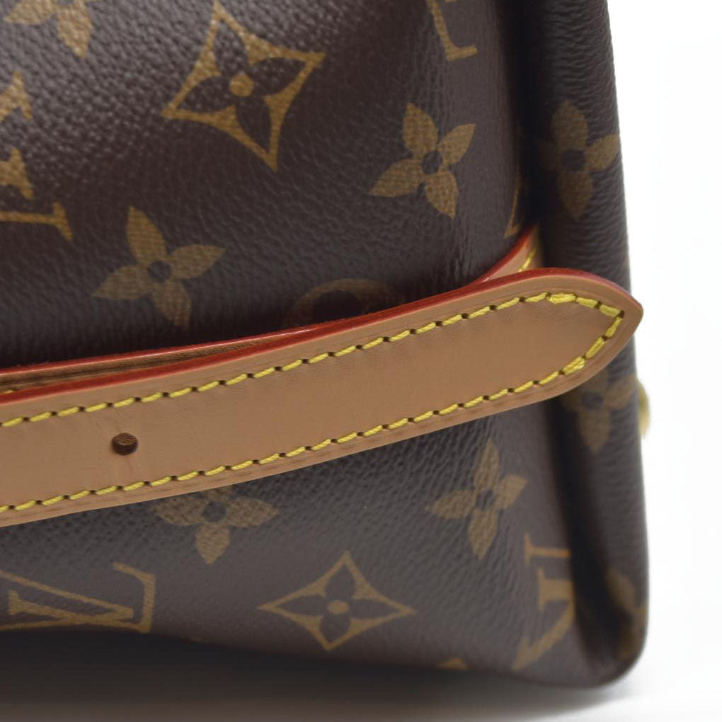 $2850 Louis Vuitton Monogram Carryall PM Brown Crossbody Travel Bag