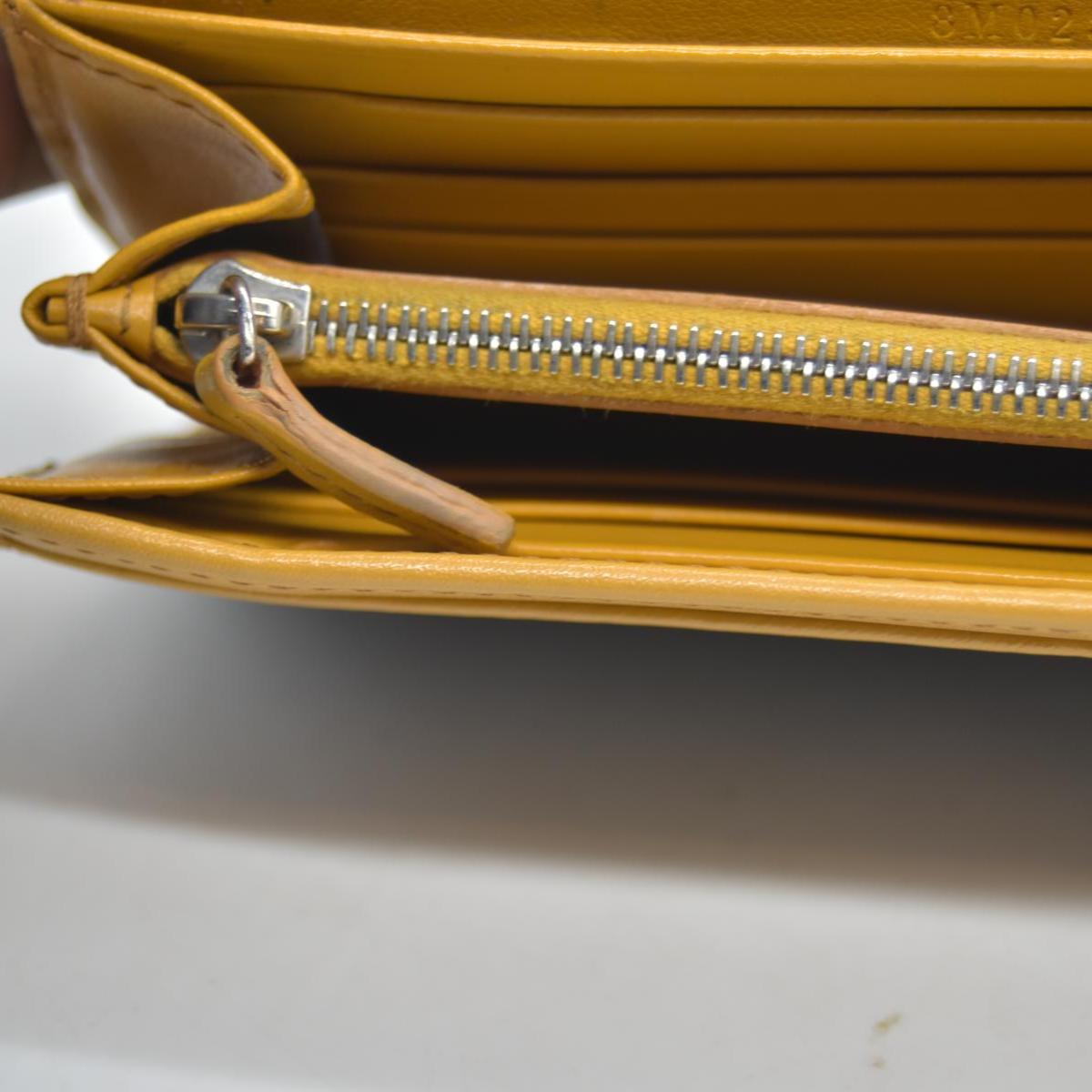 $890 Fendi Vitello Cruise F is Fendi Bi-Color FF 1974 Embossed Continental Envelope Wallet Maya Yellow
