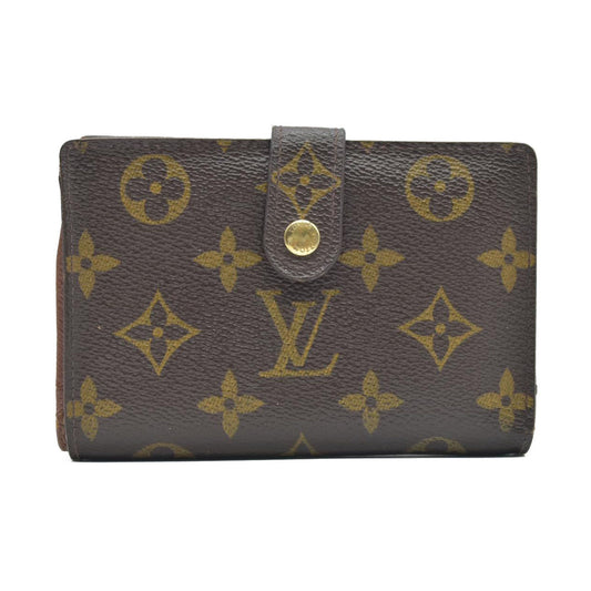 $750 2004 LOUIS VUITTON Monogram Kiss Lock Wallet TH0054