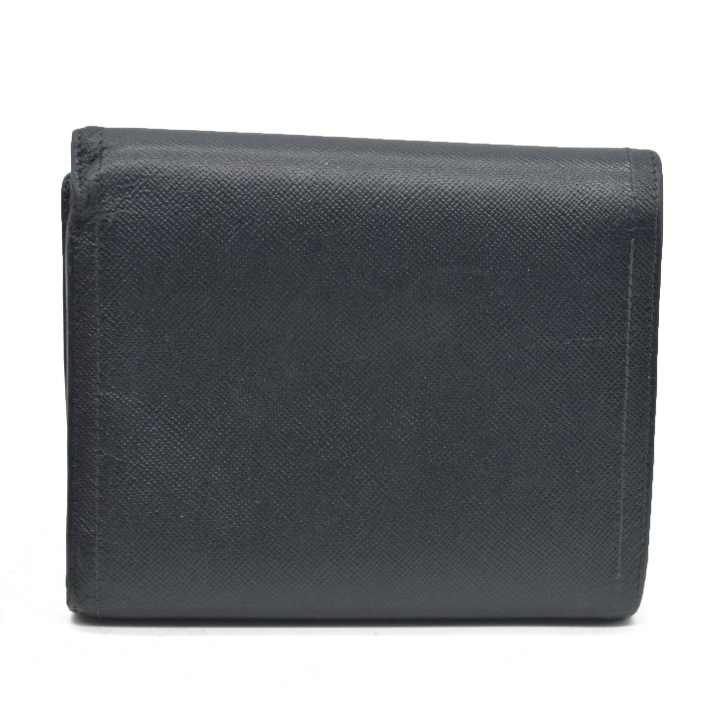 Prada Leather wallet Flap Closure Milano Dal 1913