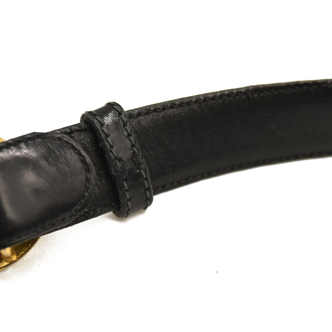 Gucci  Calfskin Double G 20mm Belt 70 28 Black
