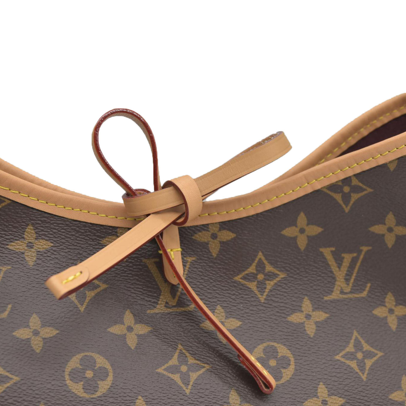 $2850 Louis Vuitton Monogram Carryall PM Brown Crossbody Travel Bag