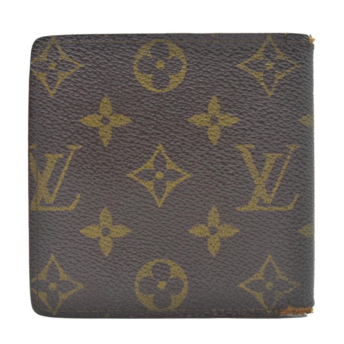 $545 1994 Louis Vuitton Monogram Portefeiulle Marco Bifold Wallet Brown CA0934
