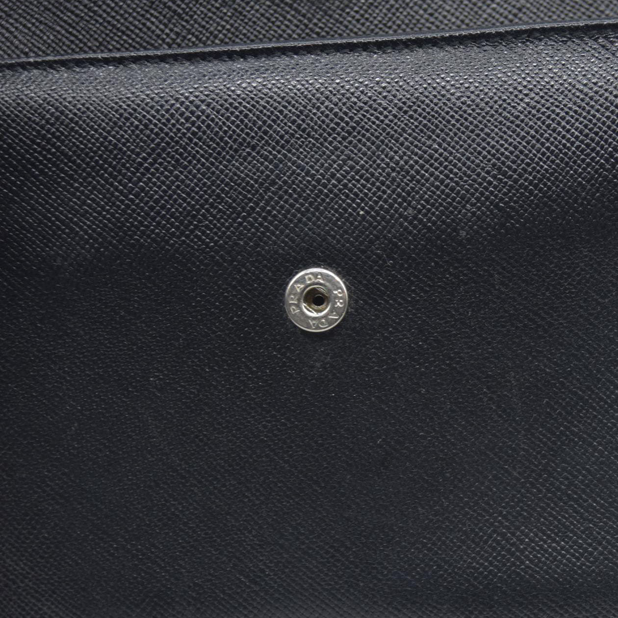 Prada Leather wallet Flap Closure Milano Dal 1913