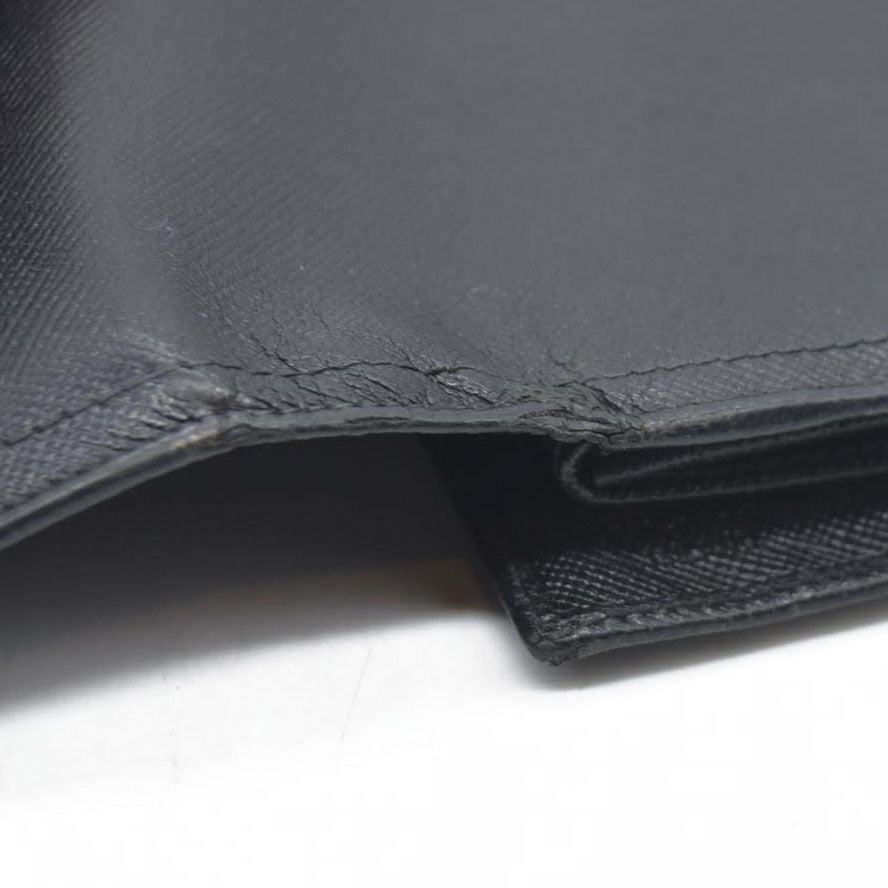 Prada Leather wallet Flap Closure Milano Dal 1913