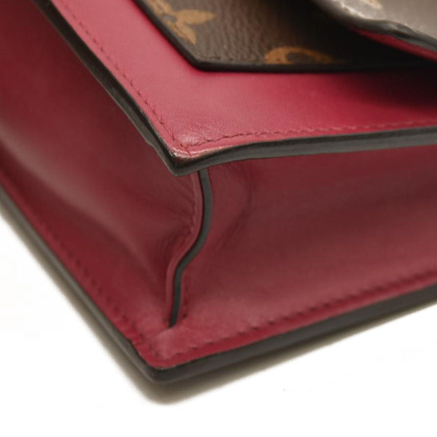 Louis Vuitton  Monogram Flore Chain Wallet Fuchsia