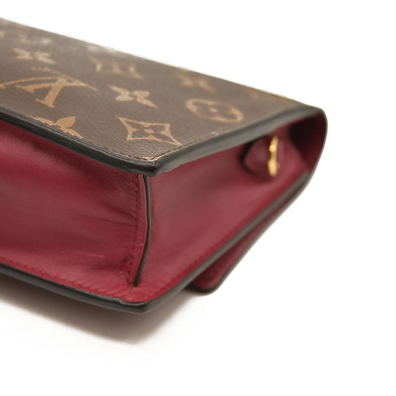 Louis Vuitton  Monogram Flore Chain Wallet Fuchsia