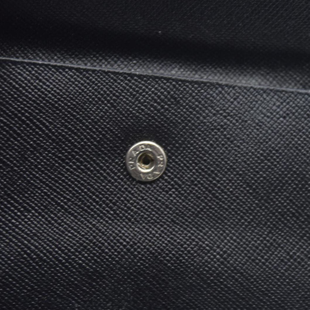 Prada Leather wallet Flap Closure Milano Dal 1913