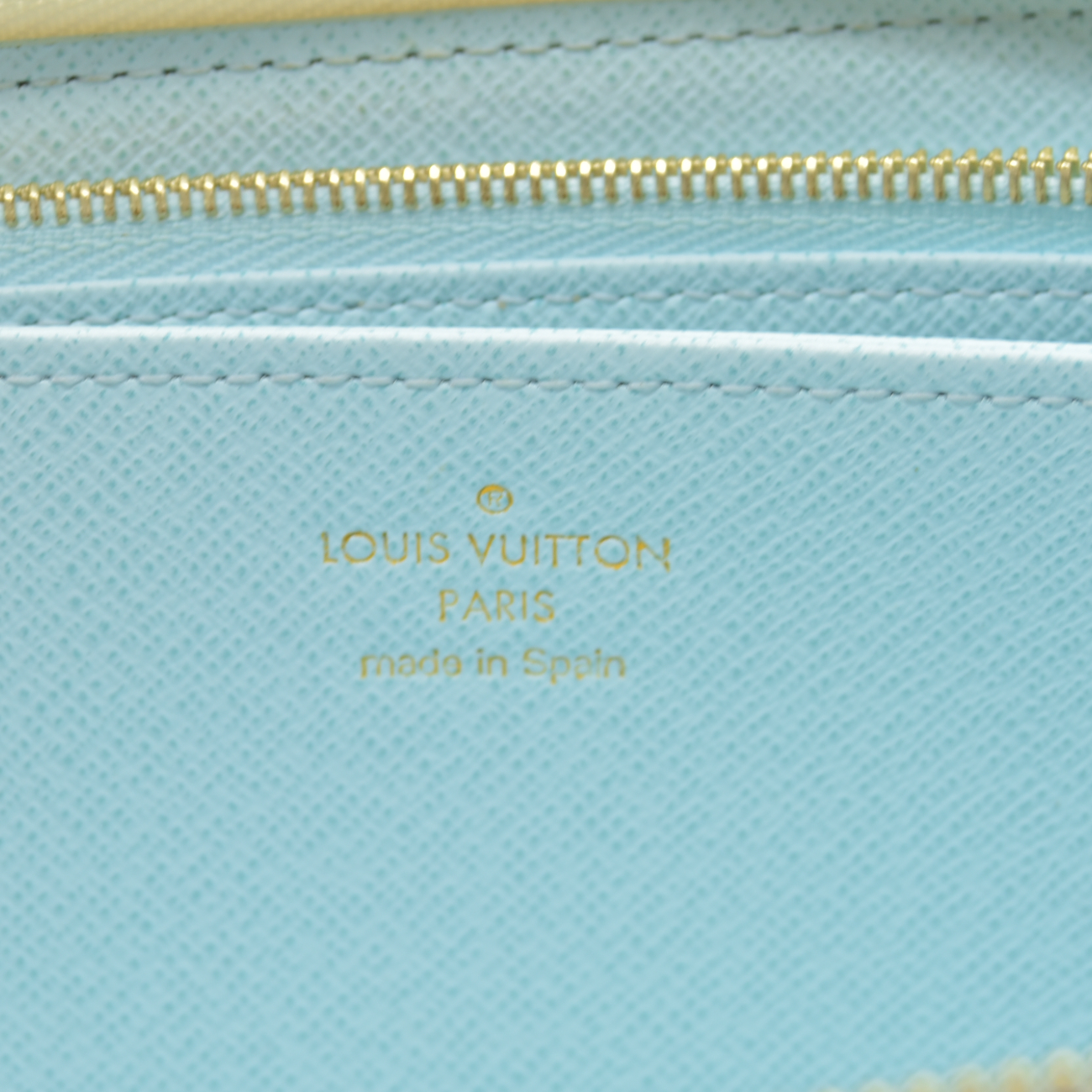 $1120 Louis Vuitton RFID Monogram Giant By The Pool Zippy Wallet Blue CONSIGNMENT