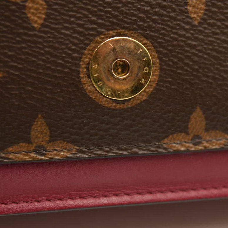 Louis Vuitton  Monogram Flore Chain Wallet Fuchsia