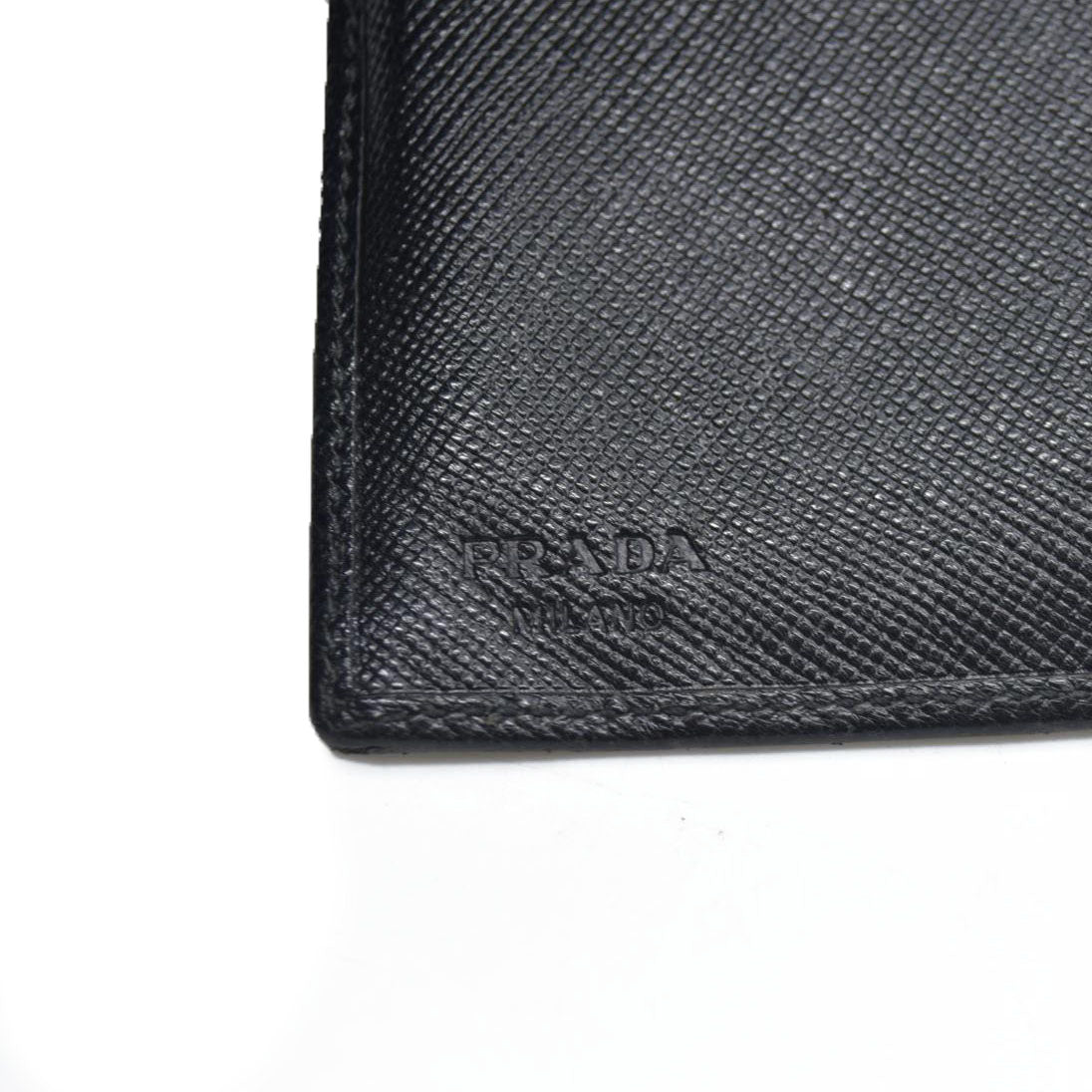 Prada Leather wallet Flap Closure Milano Dal 1913