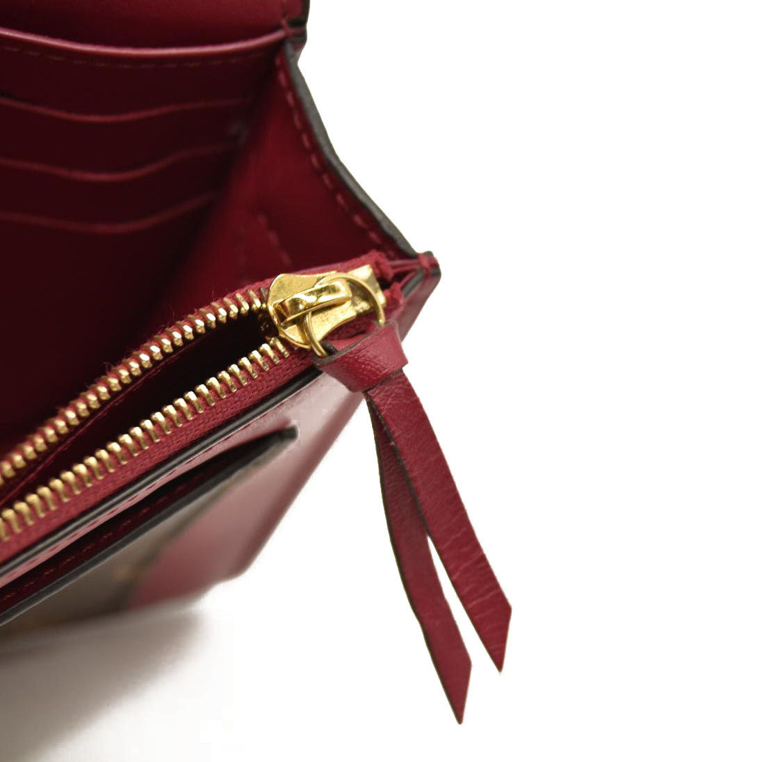 Louis Vuitton  Monogram Flore Chain Wallet Fuchsia