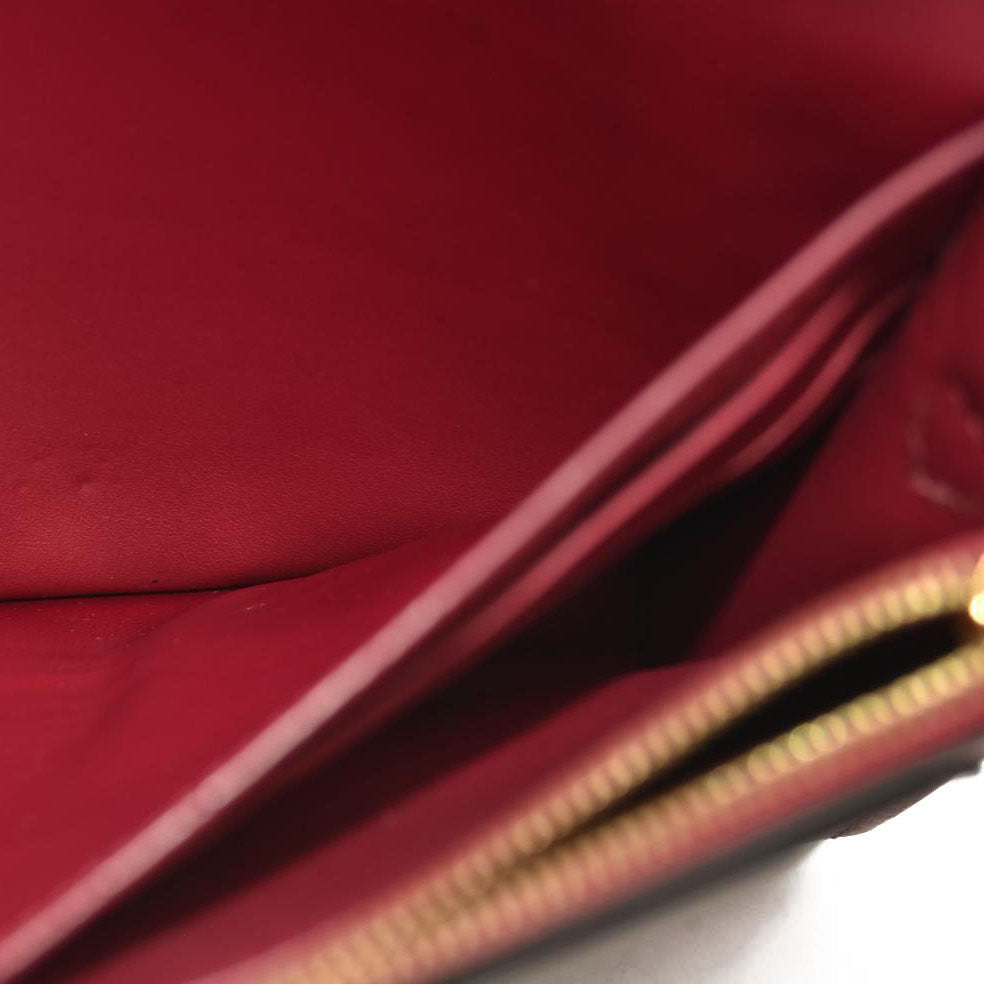 Louis Vuitton  Monogram Flore Chain Wallet Fuchsia