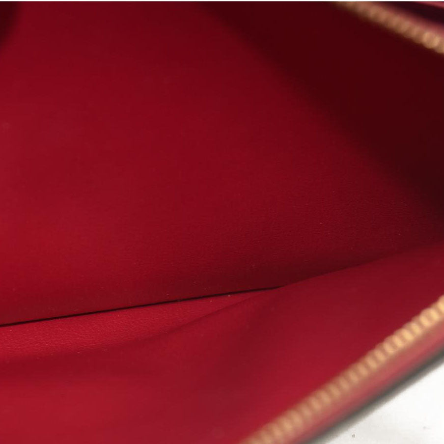 Louis Vuitton  Monogram Flore Chain Wallet Fuchsia