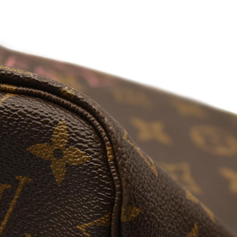 Louis Vuitton  Monogram Articles de Voyage Ikat Neverfull MM Rose Velours GI2143