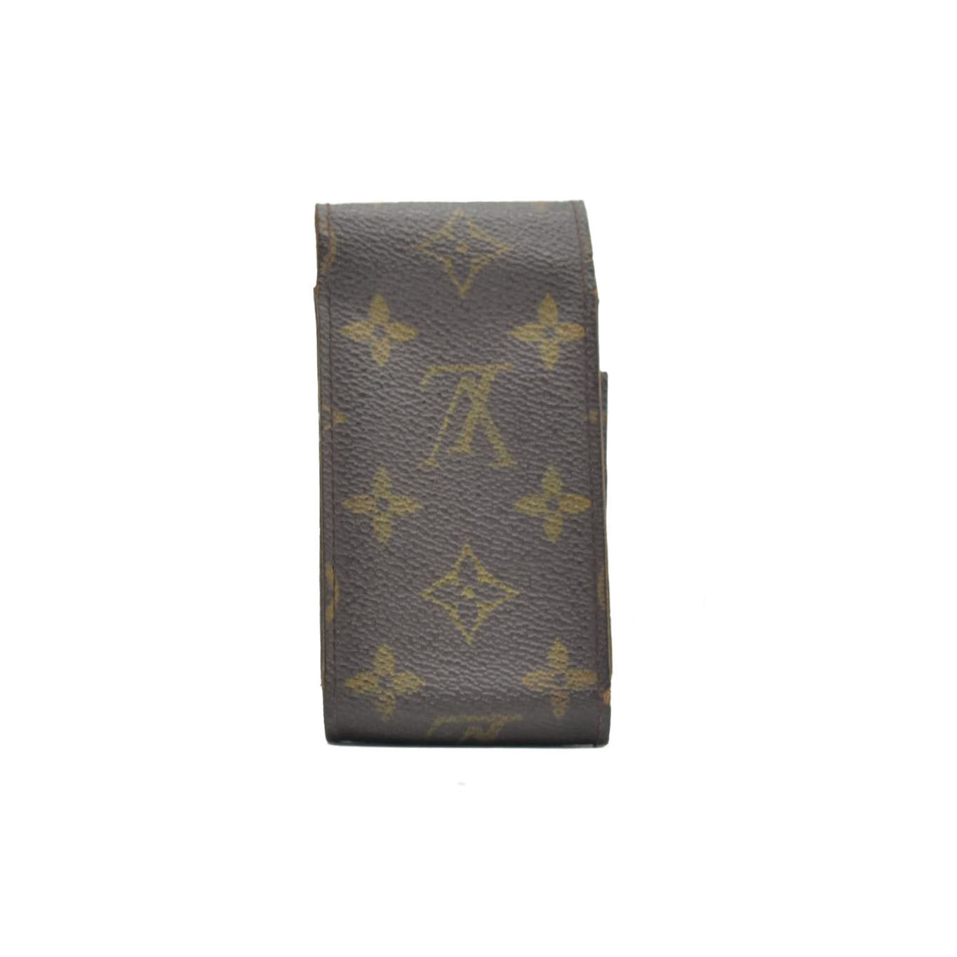 $340 2002 Louis Vuitton Monogram Cigarette Case Brown CT1022
