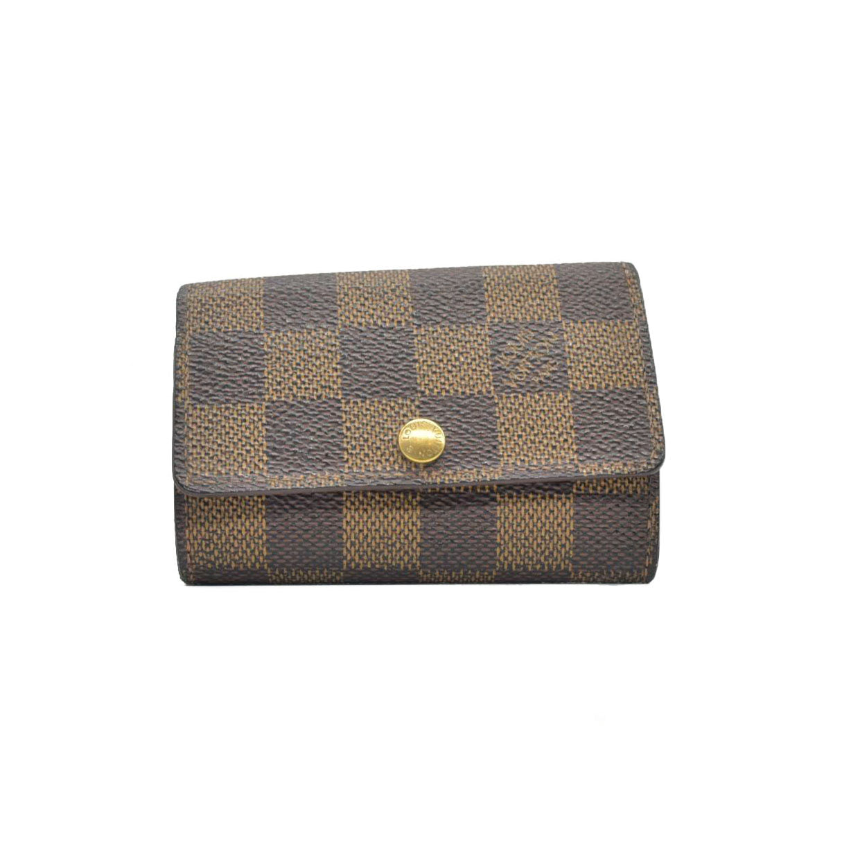 $345 1999 Louis Vuitton Damier Multicles 6 Ring Key Case Brown CT1919