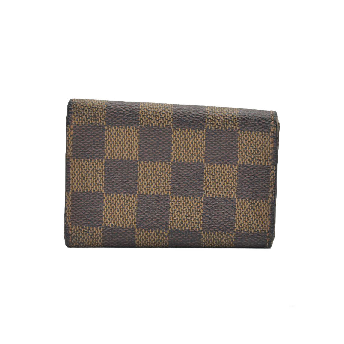 $345 1999 Louis Vuitton Damier Multicles 6 Ring Key Case Brown CT1919