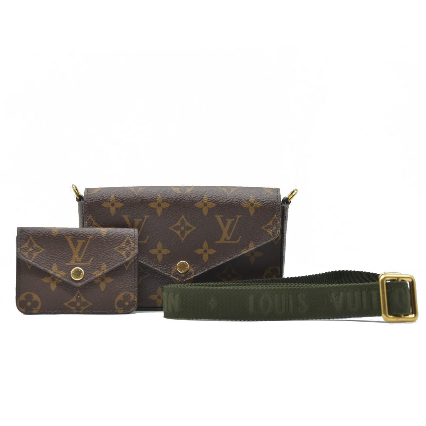 Louis Vuitton  Monogram Felicie Strap & Go Kaki