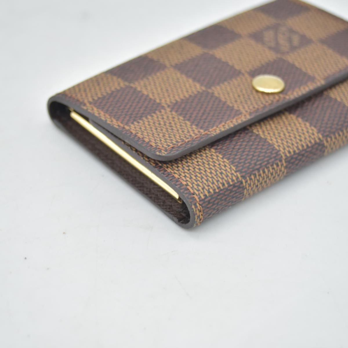 $340 2003 Louis Vuitton Damier Multicles 6 Ring Key Case Brown CT0023