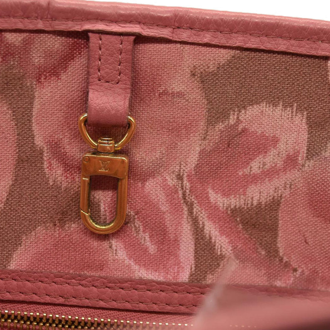 Louis Vuitton  Monogram Articles de Voyage Ikat Neverfull MM Rose Velours GI2143