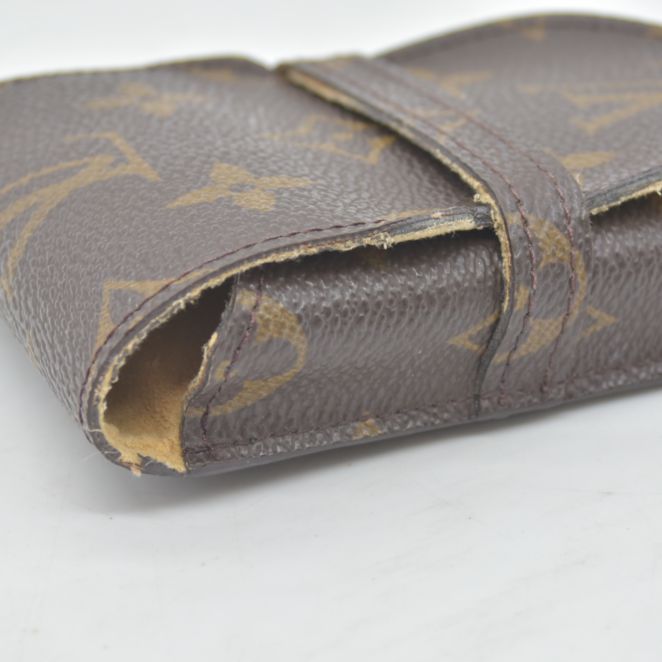 $400 2001 Louis Vuitton Monogram Glasses Sunglasses Case w Flap CONSIGNMENT SN0051