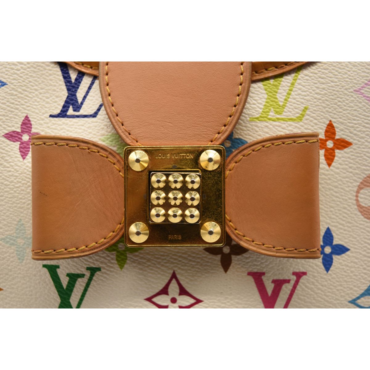 Louis Vuitton Monogram Multicolor Annie MM White