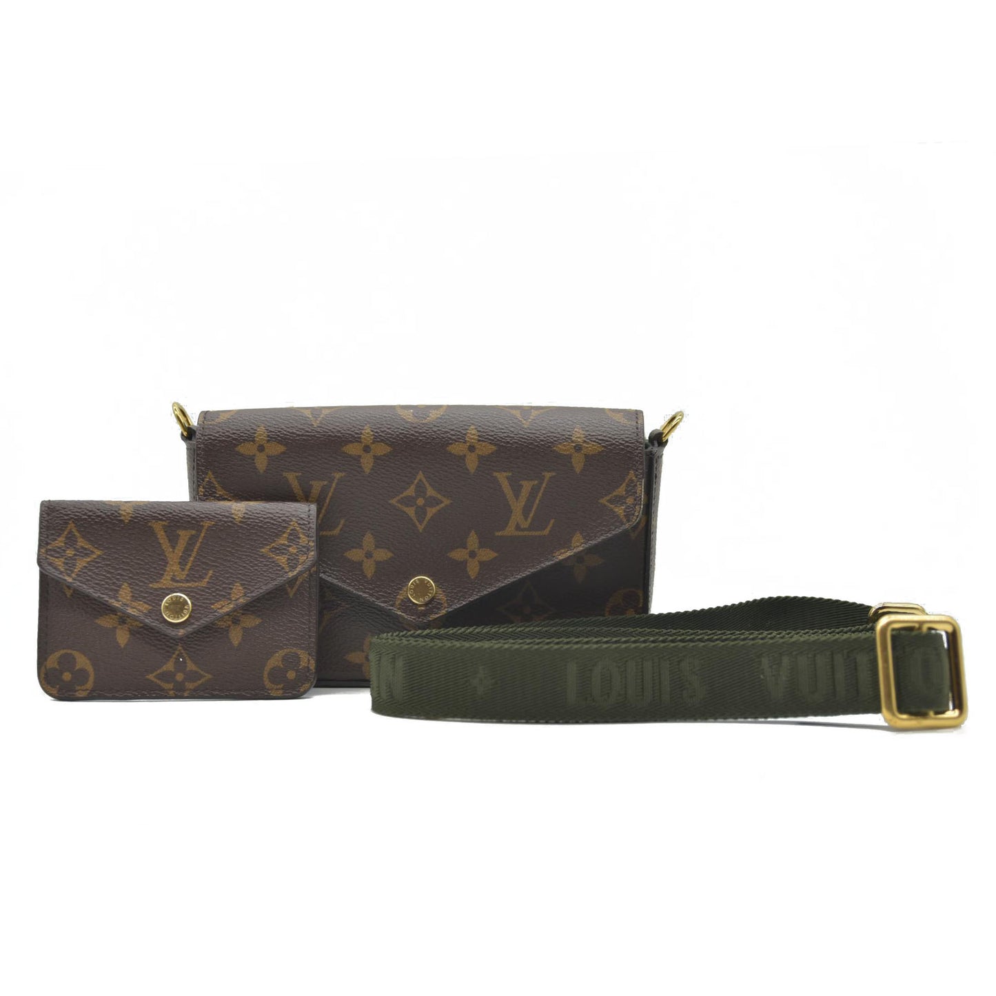 Louis Vuitton  Monogram Felicie Strap & Go Kaki