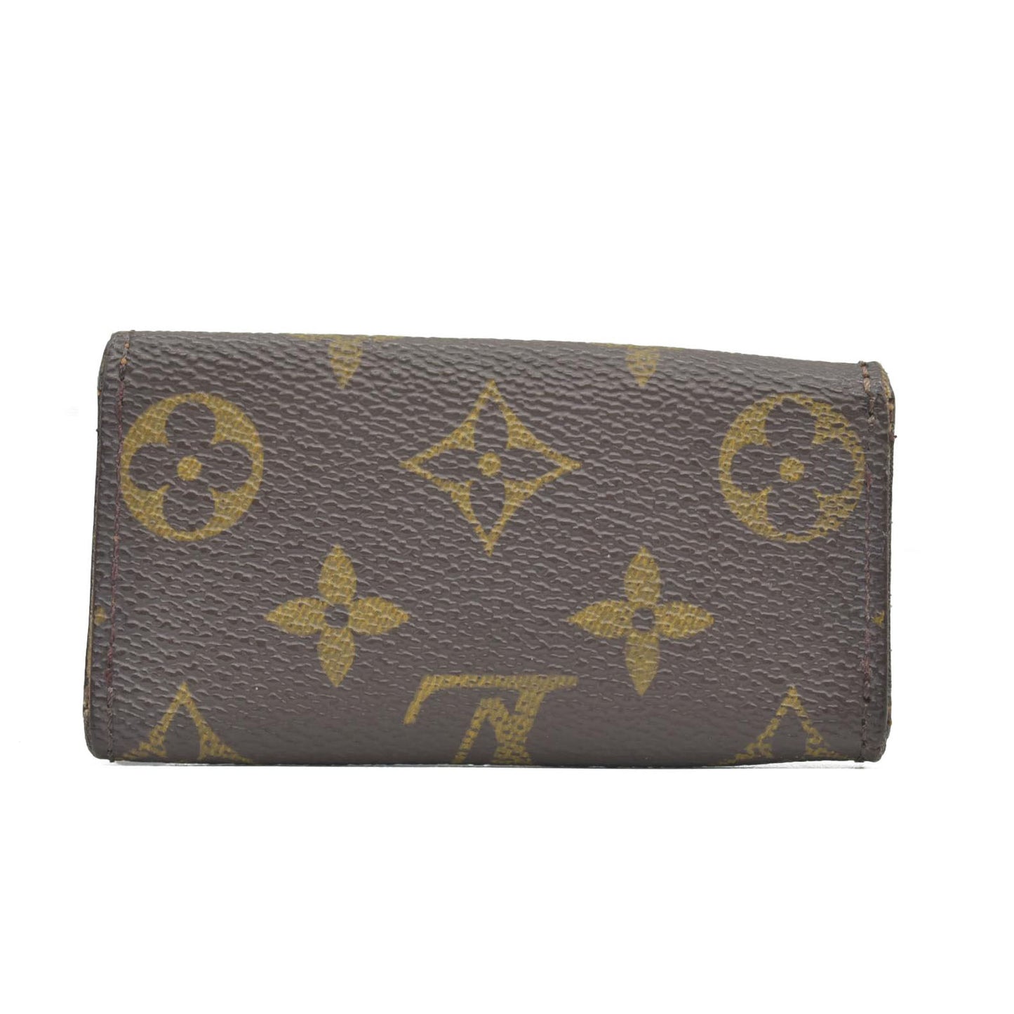 $345 2000 Louis Vuitton Monogram Multicles 4 Ring Key Case Brown TH0060