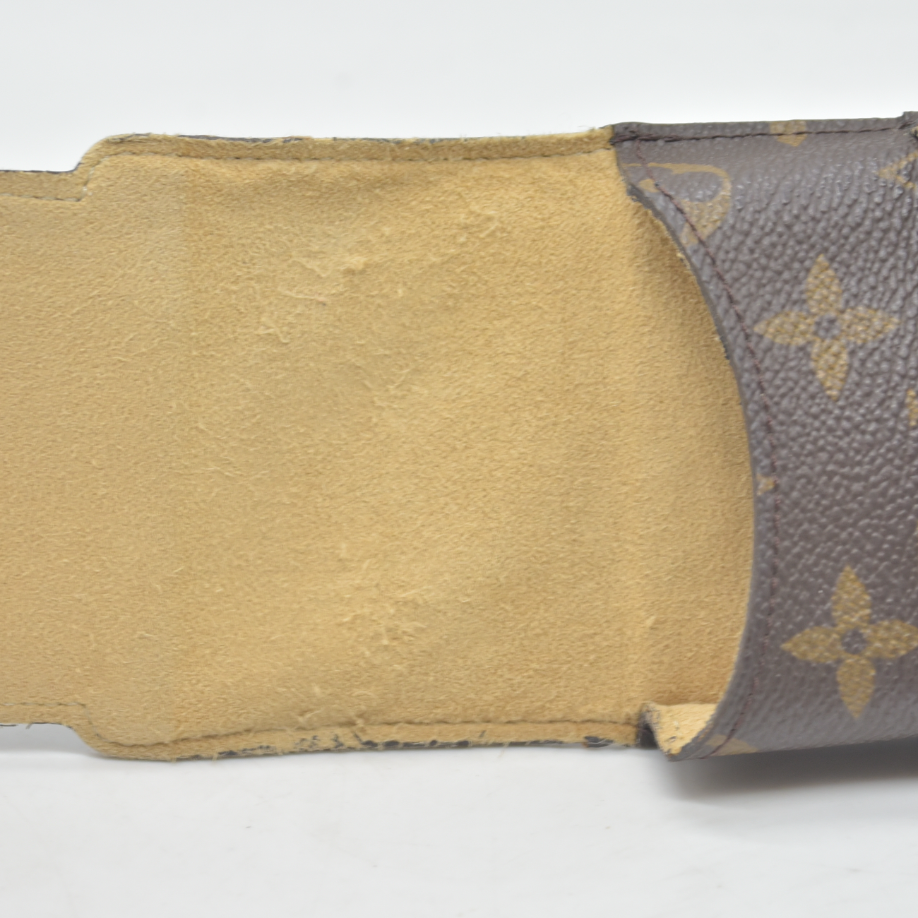 $400 2001 Louis Vuitton Monogram Glasses Sunglasses Case w Flap CONSIGNMENT SN0051