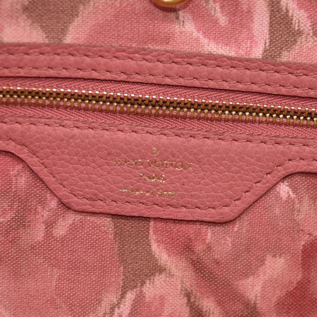 Louis Vuitton  Monogram Articles de Voyage Ikat Neverfull MM Rose Velours GI2143