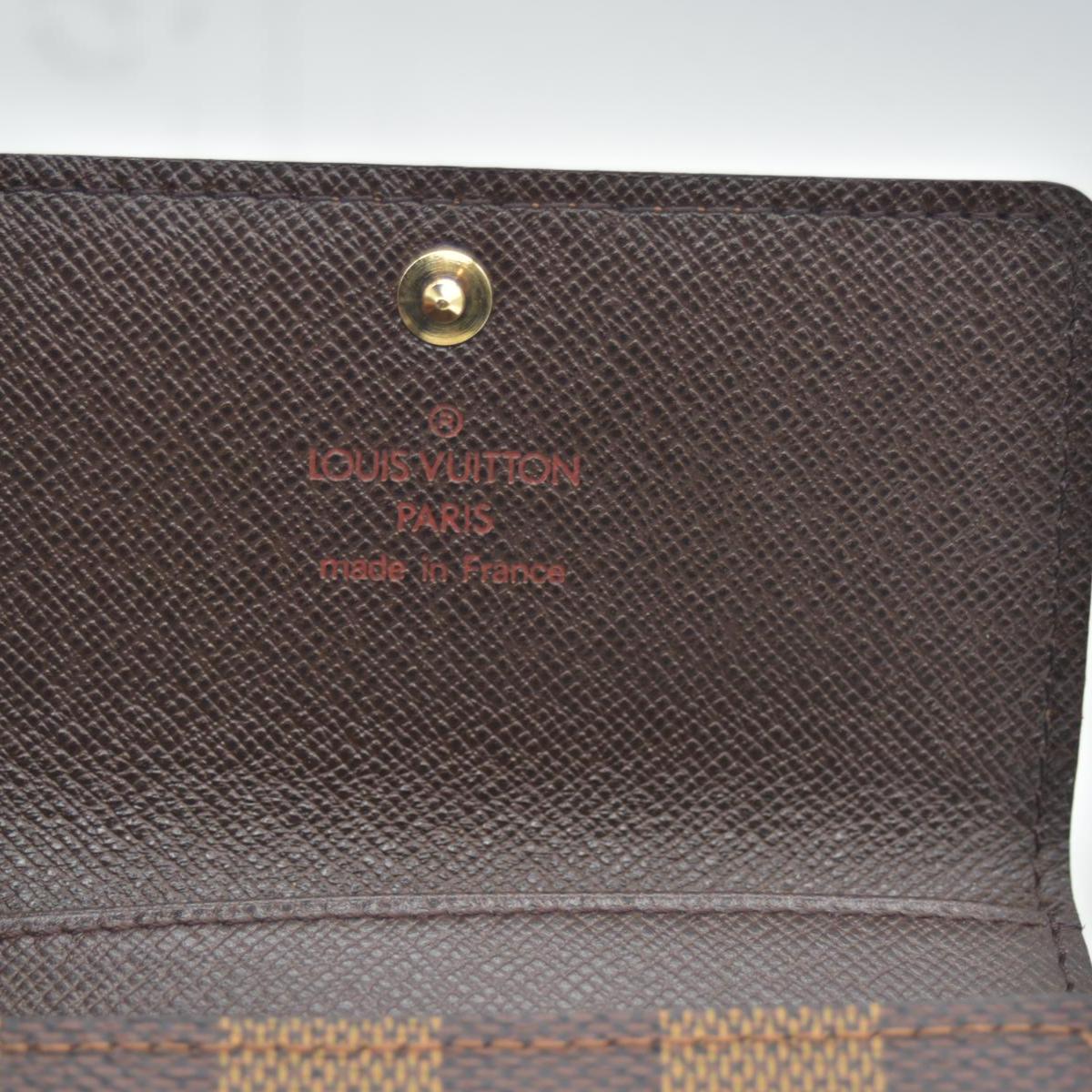 $340 2003 Louis Vuitton Damier Multicles 6 Ring Key Case Brown CT0023