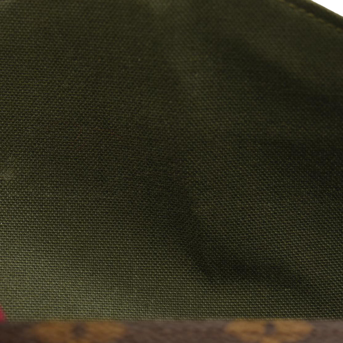 RFID Louis Vuitton  Monogram Felicie Strap & Go Kaki