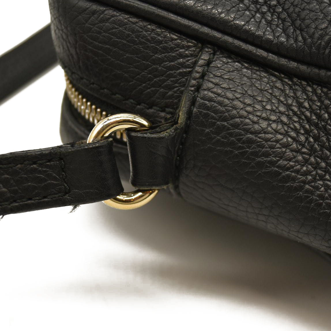 Gucci  Pebbled Calfskin Small Soho Disco Bag Black