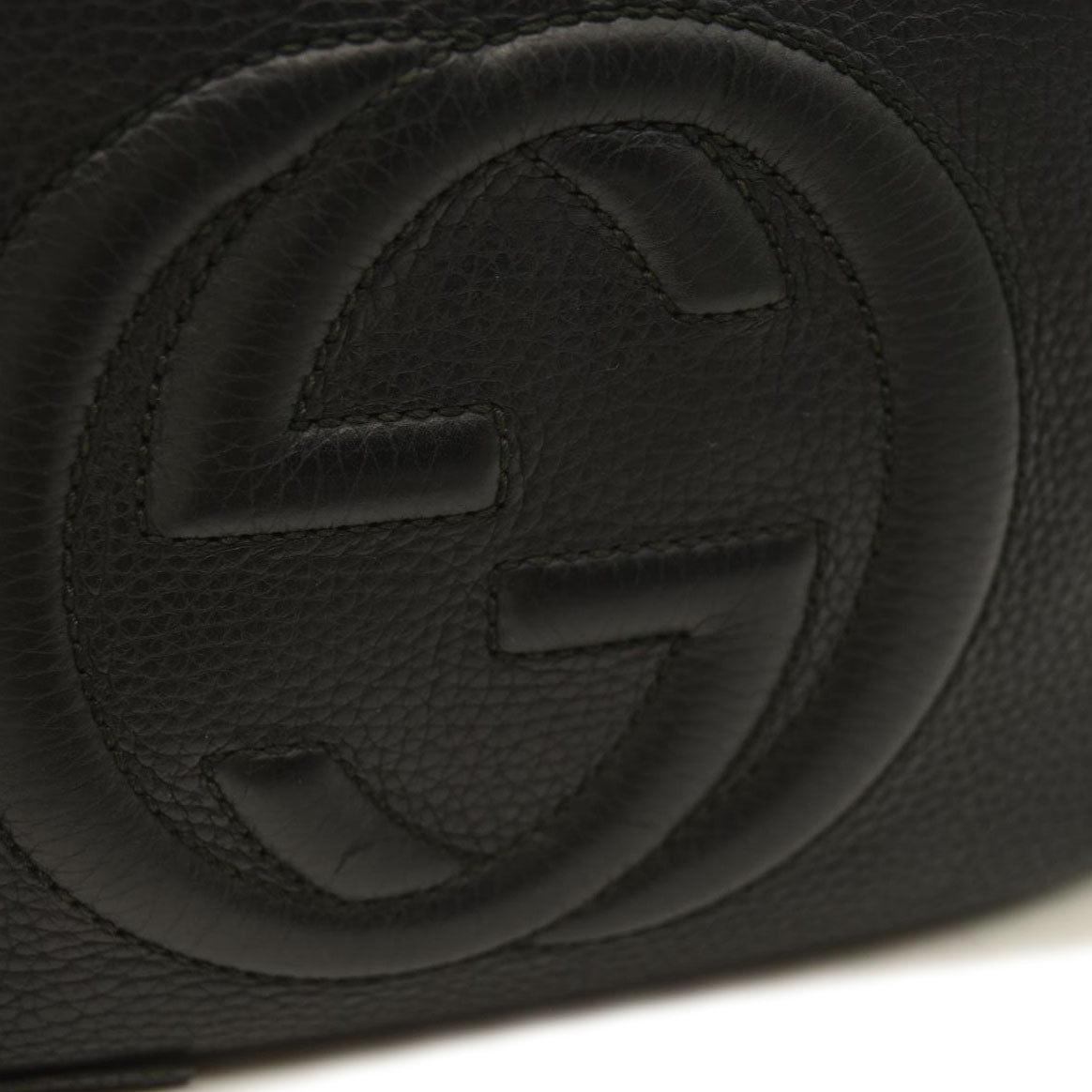 Gucci  Pebbled Calfskin Small Soho Disco Bag Black