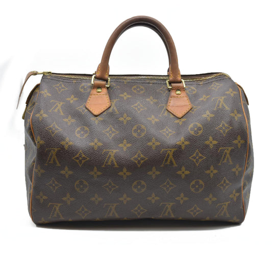 $1550 Louis Vuiton Monogram Speedy 30 SD1193