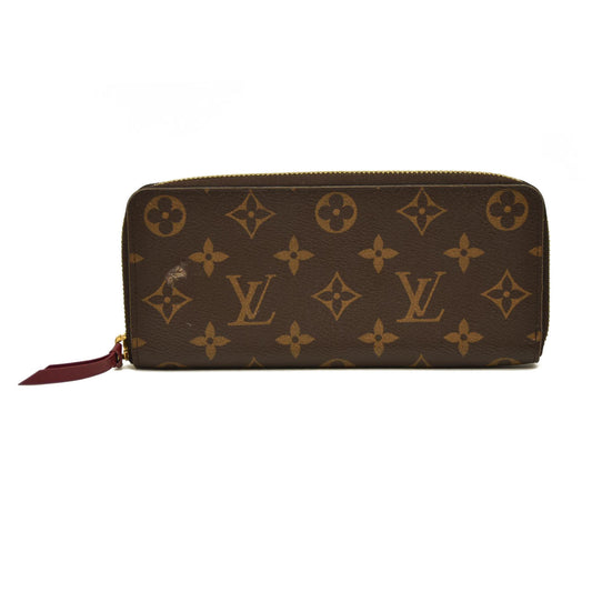 Louis Vuitton  Monogram Clemence Wallet Fuchsia RFID
