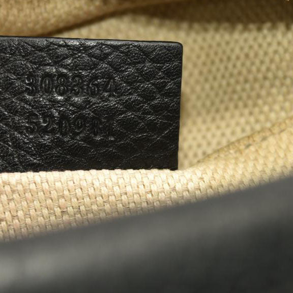 Gucci  Pebbled Calfskin Small Soho Disco Bag Black