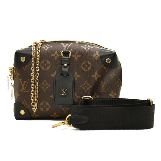 LOUIS VUITTON Monogram Petite Malle Souple Black