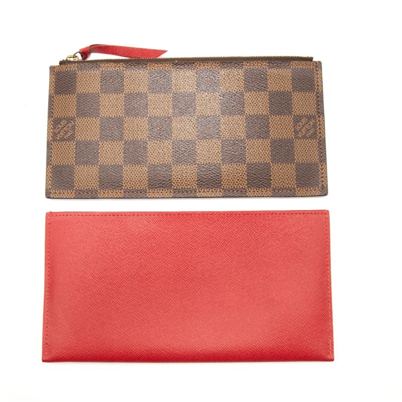 MI5128 Louis Vuitton Damier Ebene Pochette Felicie Chain Wallet