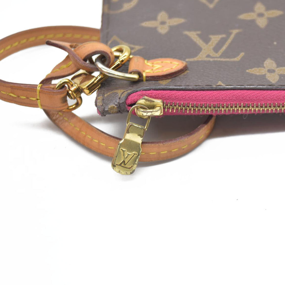 $600 Louis Vuitton  Monogram Neo Neverfull GM MM Pochette Fuchsia AR5105
