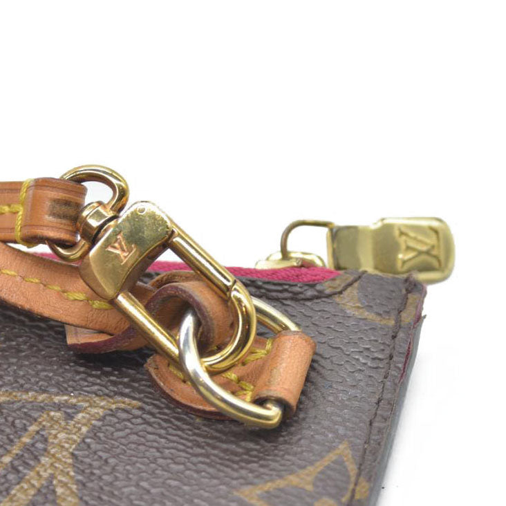 $600 Louis Vuitton  Monogram Neo Neverfull GM MM Pochette Fuchsia AR5105