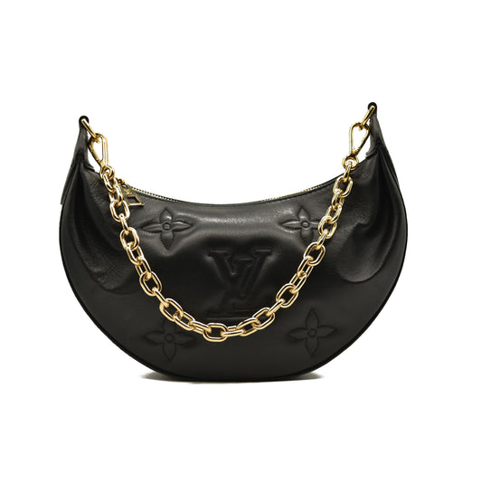 LOUIS VUITTON Calfskin Bubblegram Over The Moon Black