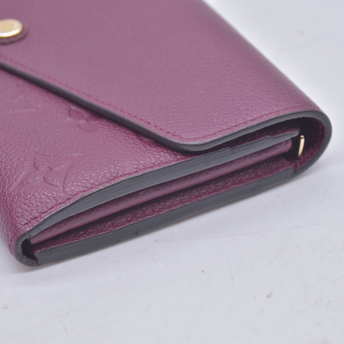 $1060 2016 Louis Vuitton Empreinte Sarah Wallet NM Burgundy CA4116